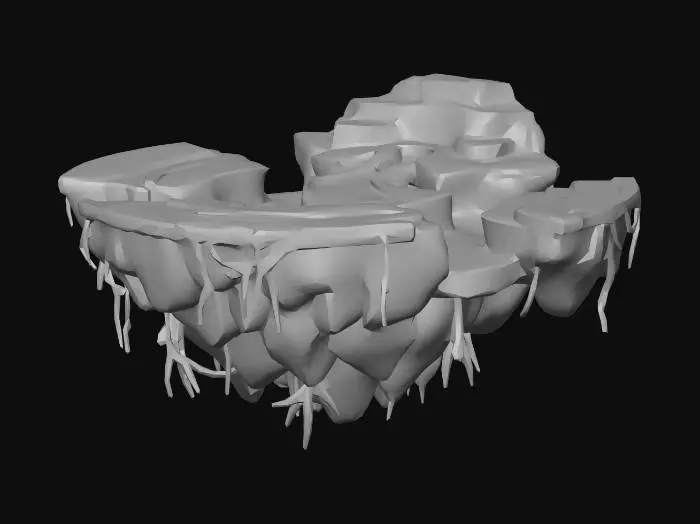 3D model for Lava Ring Island