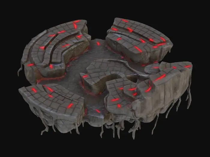 3D model for Lava Ring Island
