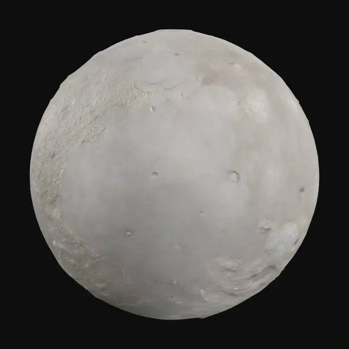 3D model for Create a high-quality 3D mesh model of Mercury as a textured sphere. Show realistic cratered surface texture with rough, rocky details. Use clean UV mapping and optimized textures for web (2048x2048 px). Model should be centered at origin, uniformly scaled for easy use in interactive 3D apps. Provide as a .glb or .gltf file. No extra geometry beyond the sphere. Include diffuse and normal maps if possible. Balance realism with performance.