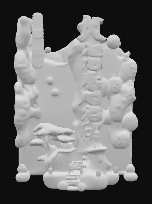 3D model for ancient god monster with unknown cosmic origin.