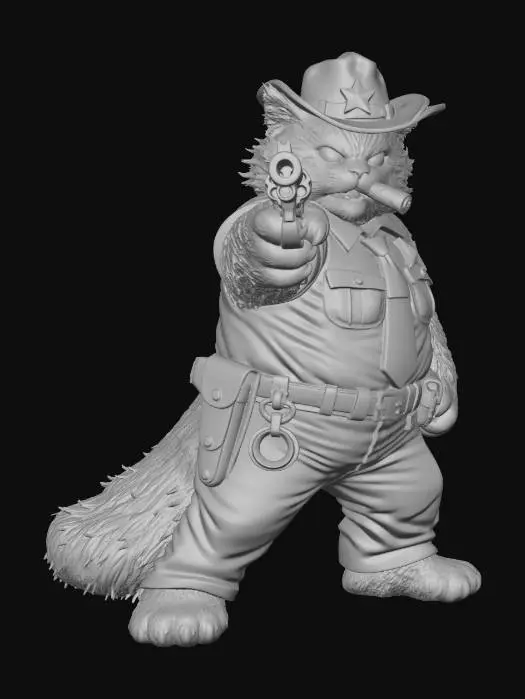 3D model for Sheriff Whiskers