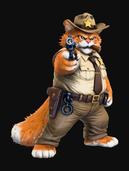3D model for Sheriff Whiskers