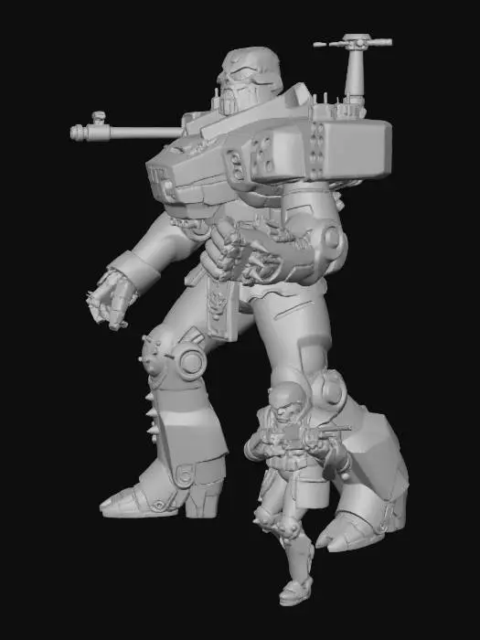 3D model for Skull Mech Duo