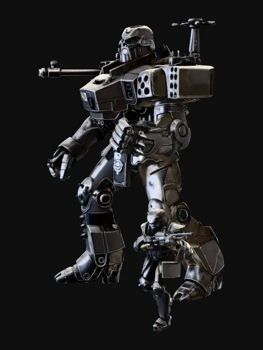 3D model for Skull Mech Duo