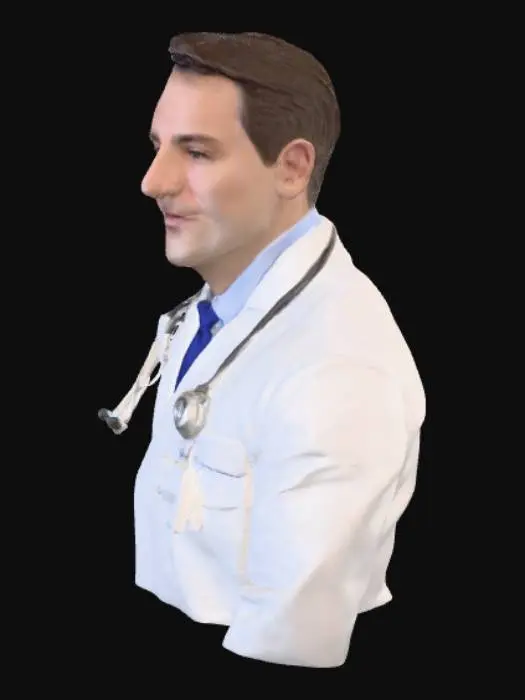 3D model for Doctor in a Hospital Hallway