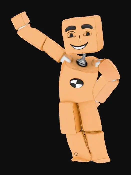 3D model for CardBoardMan