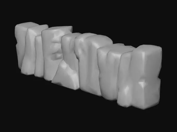 3D model for 一块连续的冰墙，用于阻断地形、参考冰期时代这个游戏，但是画风带一些卡通、游戏、塑料质感