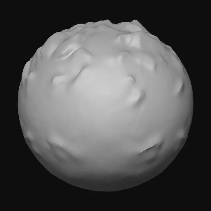 3D model for Create a large-scale low-poly planet based on the uploaded reference image.
The planet should be significantly larger than a typical game prop and designed as a playable environment, not an illustration.

Style: clean low-poly, flat colors, sharp geometry, no painterly or drawn textures.

Lighting: neutral, realistic game-engine lighting, no baked illustration shadows.

Scale: planet-sized environment suitable for zooming in from space view to surface regions.

Detail: medium detail overall, optimized geometry, suitable for real-time rendering.

The planet should feel solid and spatial, not cartoonish or hand-drawn.