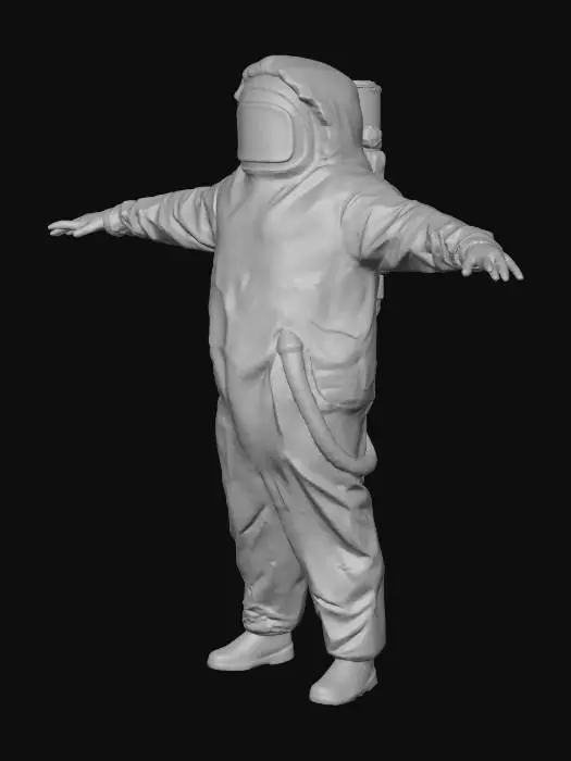 3D model for Backrooms Hazmat Suit