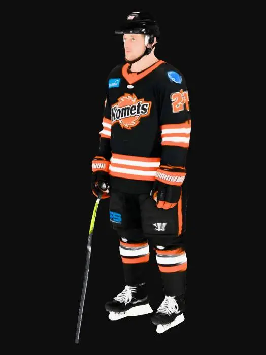 3D model for Hockey Player in Komets Uniform