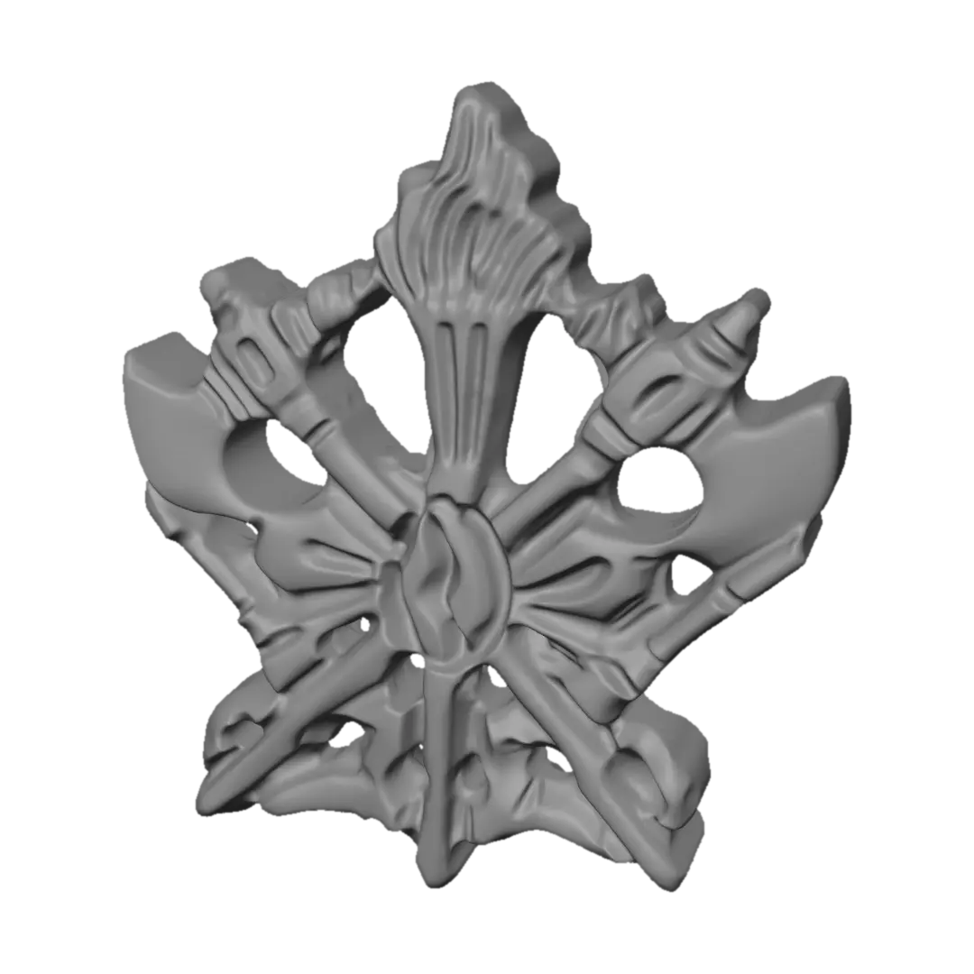 Golden Snowflake Brooch par reevolucion.lopez — créé avec le générateur 3D Meshy AI, téléchargement gratuit FBX OBJ GLB STL