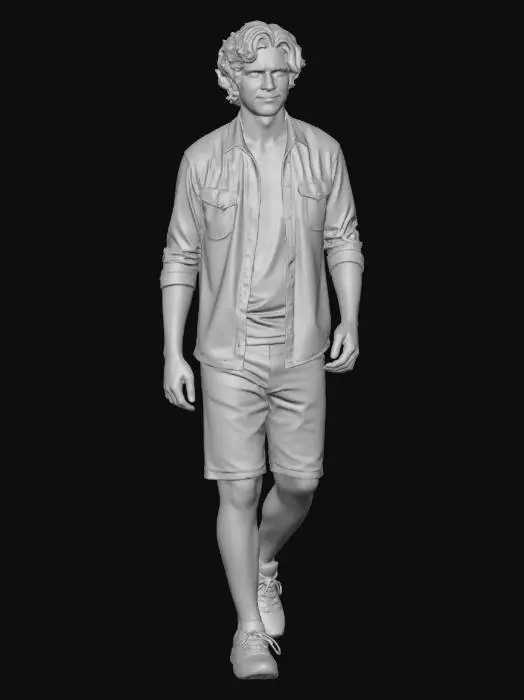 3D model for Casual Denim Layered Look