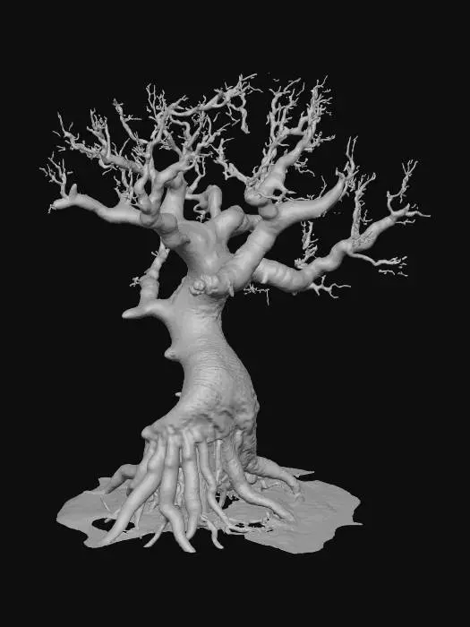 3D model for dead scary tree