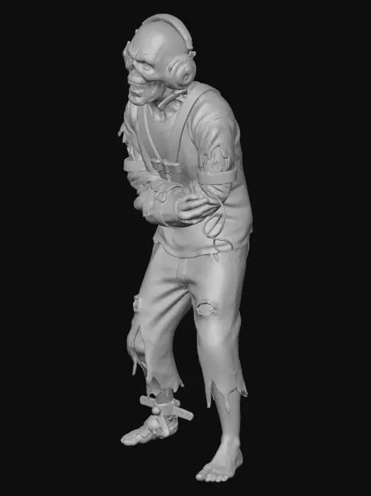 3D model for crazy Zombie