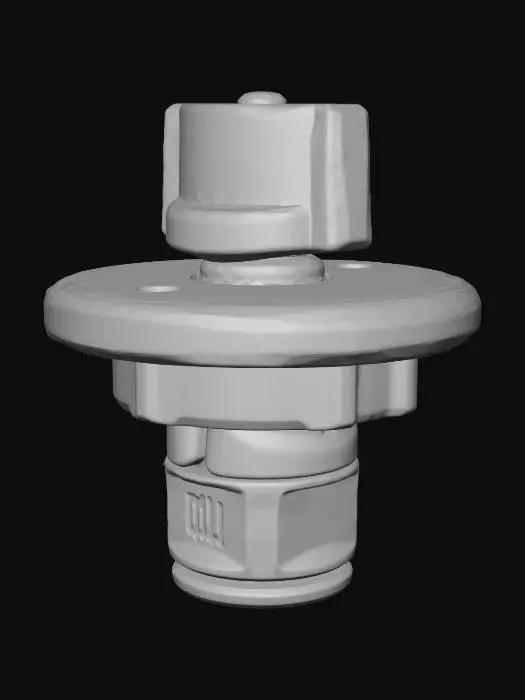 3D model for Chrome shut-off valve