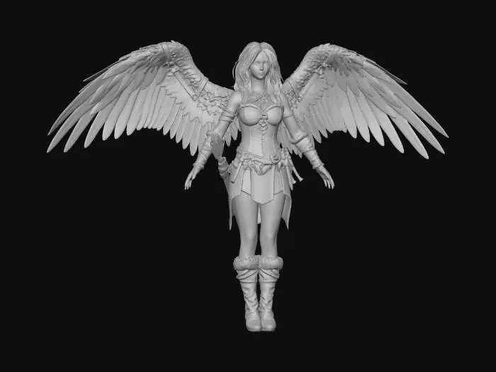 3D model for Duskbound Pinkwing Archer