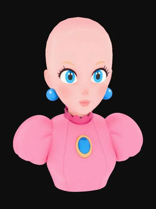 3D model for Bald Princess Bust