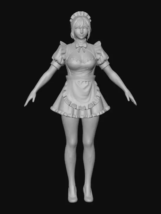 3D model for Maid Cosplay Character