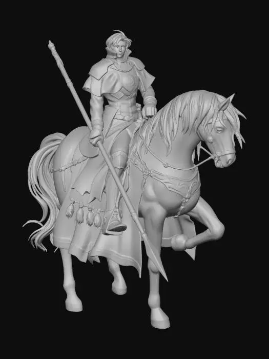 3D model for Seth on horseback