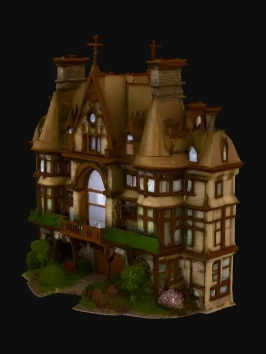 3D model for Harry potter style house