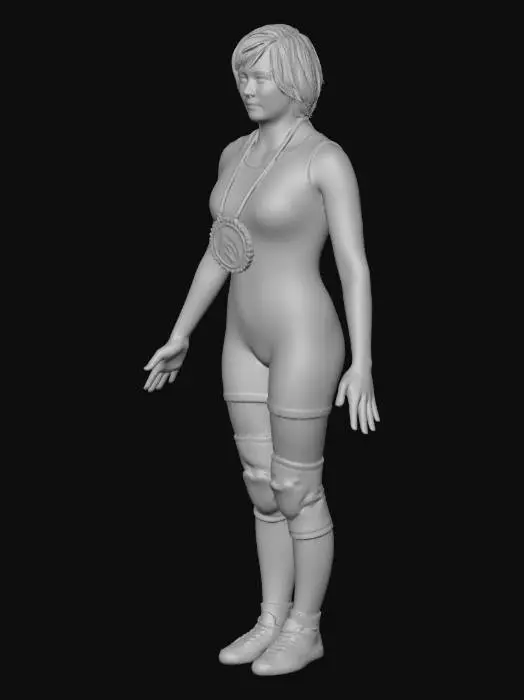 3D model for Wrestler's Victory Pose