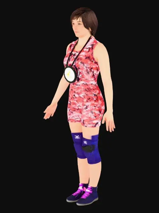 3D model for Wrestler's Victory Pose