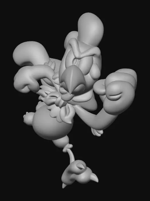 3D model for Super Chicken Hero