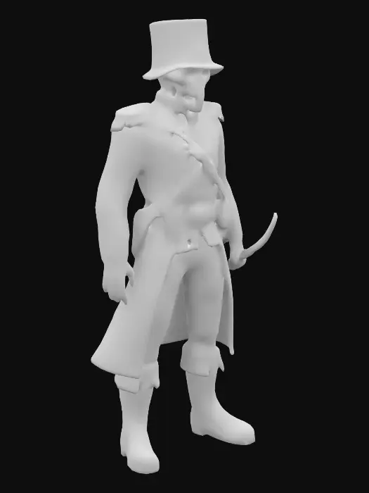 3D model for Iron Maiden Eddie in The Trooper album