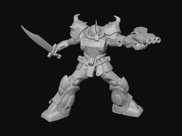 3D model for MS-07 Gouf Custom