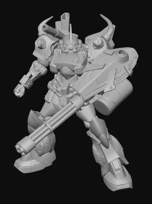 3D model for MS-07 Gouf Custom Desert Type