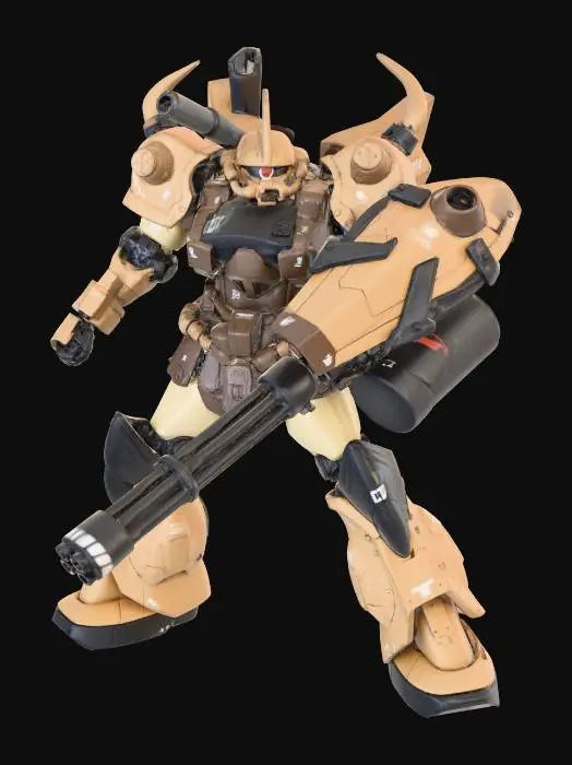 3D model for MS-07 Gouf Custom Desert Type