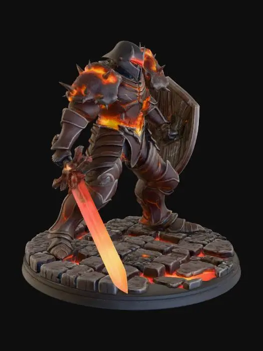 3D model for Lava Knight