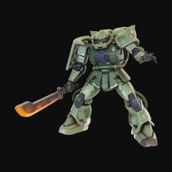 3D model for MS-06 Zaku II (Heat Saber)