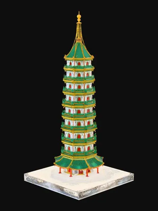 3D model for Pagoda Design Illustration