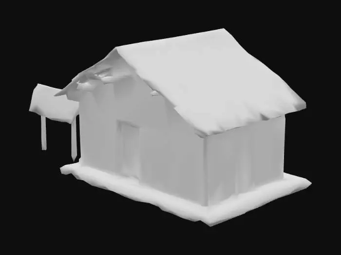 3D model for Rustic Cabin in the Woods