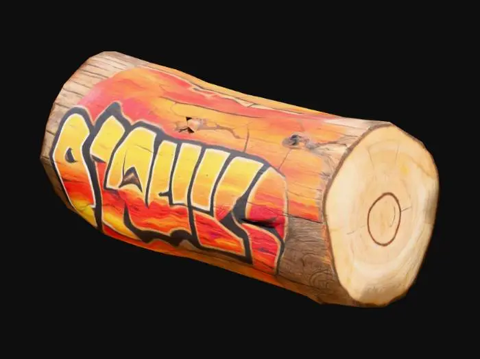 3D model for Graffiti Log