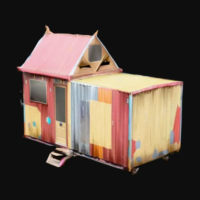 3D model for Colorful Tiny Container Home