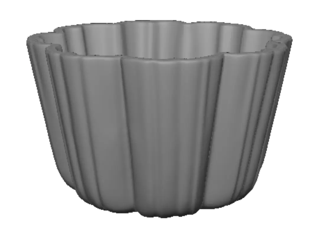 fluted