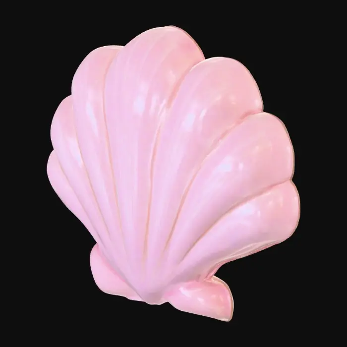 3D model for Pink Shell Clip