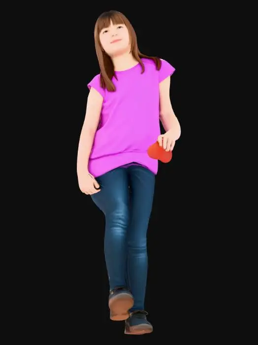 3D model for Girl with Apple