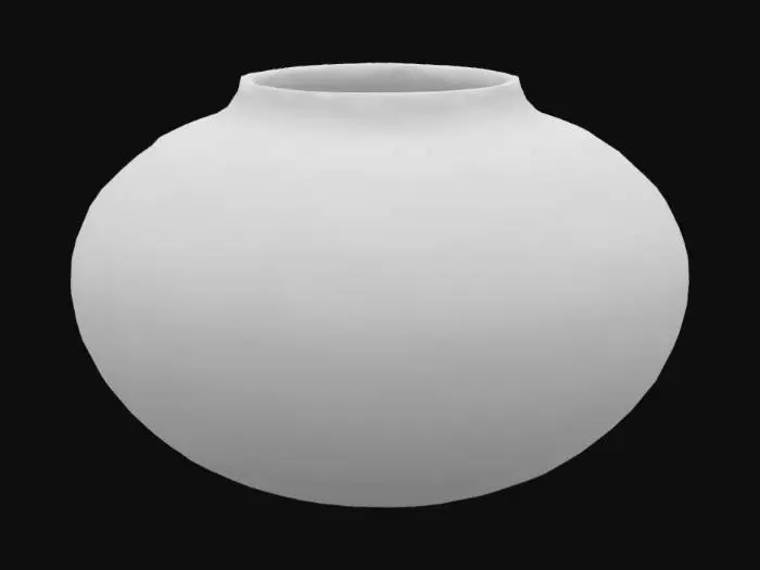 3D model for Hopi style Indian Pottery, hollow on the inside, thick walled
