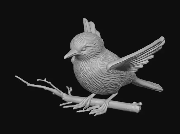 3D model for Small Sand Casting of bird.