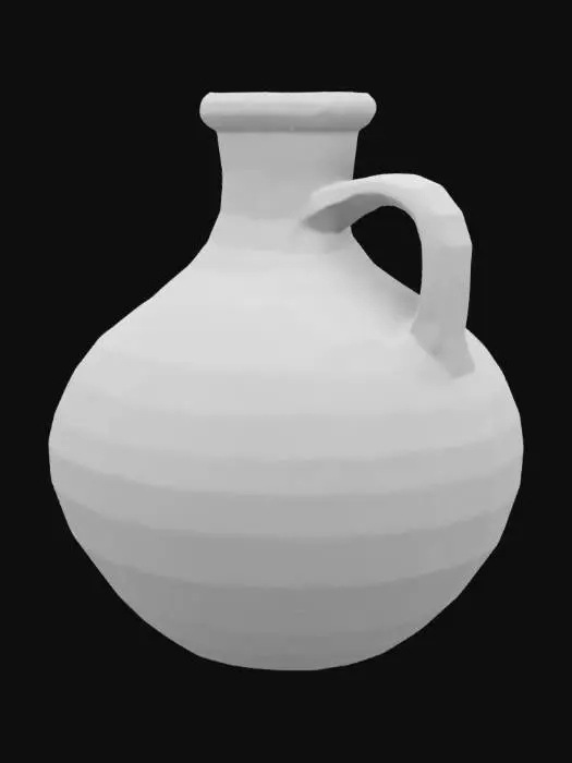 3D model for Hopi Native American Terracotta water flask