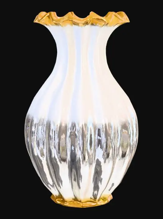 3D model for Beautiful fluted Vase to hold flowers 
