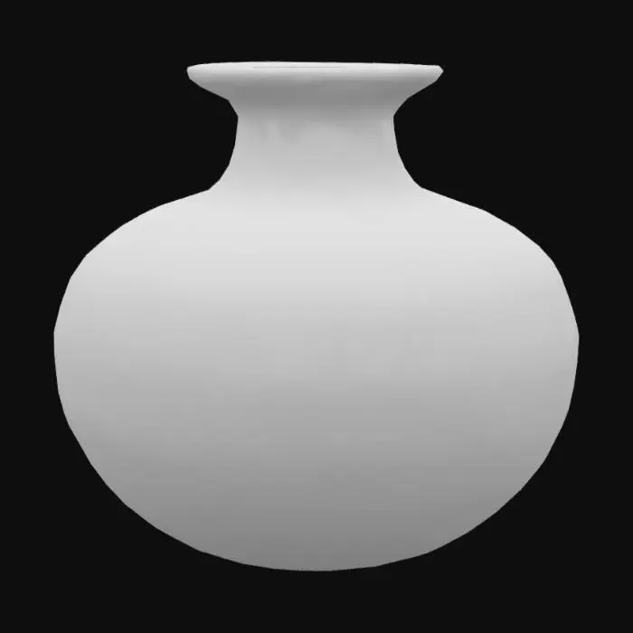 3D model for Hopi Indian Style Pottery, Hollow Insides, Thick outer walls.