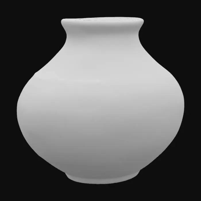 3D model for Barro Negro Mexican Pottery with very flat bottom surface