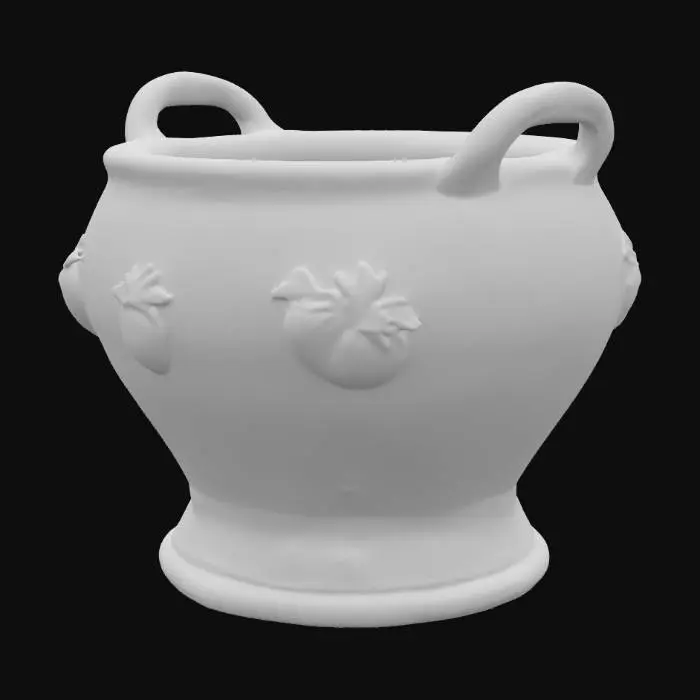 3D model for Talavera Strawberry Planter Pot.