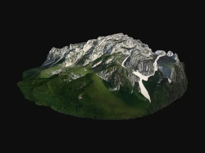3D model for Craggy Peaks Panorama