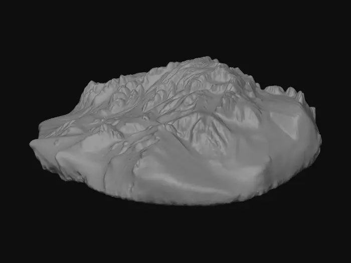 3D model for Craggy Peaks Panorama
