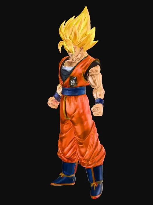 3D model for Super Saiyan Awakening